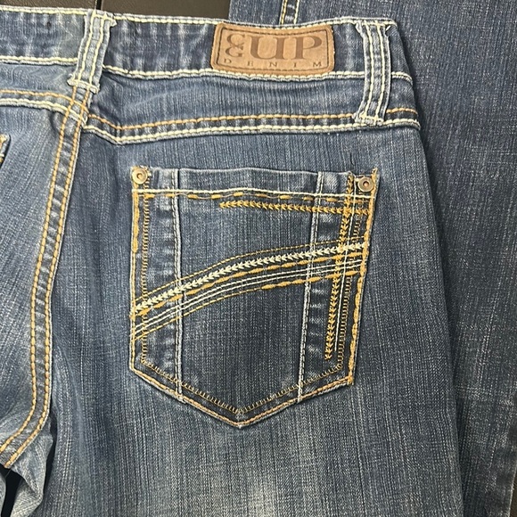 Cowgirl Up Denim - 448.  Women's Blue Boot Cut Jeans- altered length